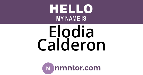 Elodia Calderon