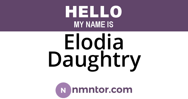 Elodia Daughtry