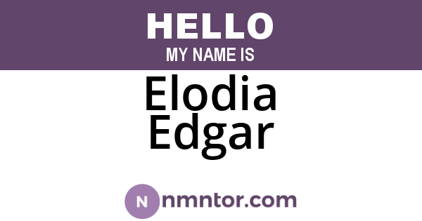 Elodia Edgar