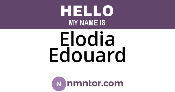 Elodia Edouard
