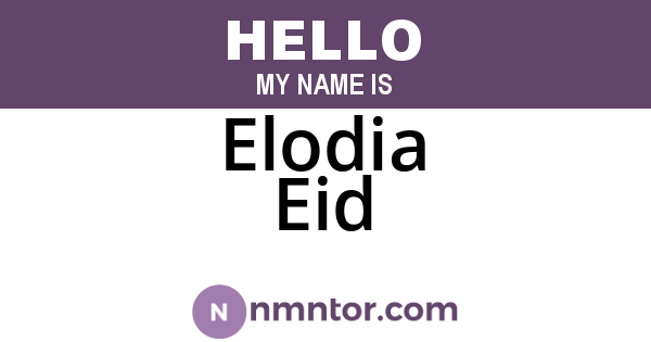 Elodia Eid