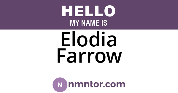 Elodia Farrow