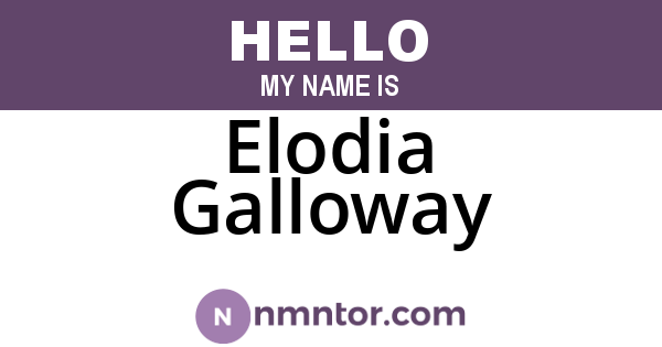 Elodia Galloway