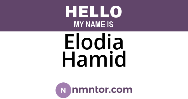 Elodia Hamid