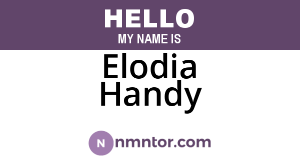 Elodia Handy