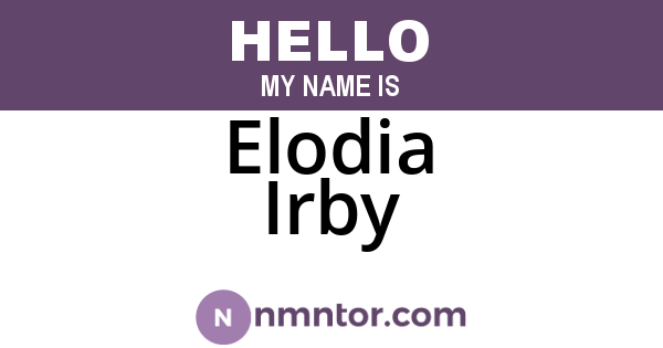 Elodia Irby