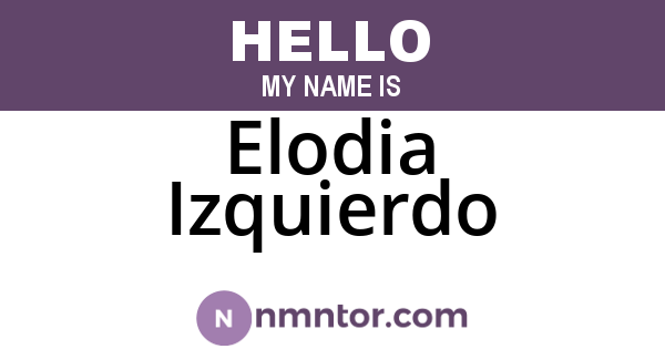 Elodia Izquierdo