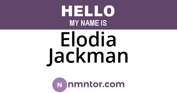 Elodia Jackman