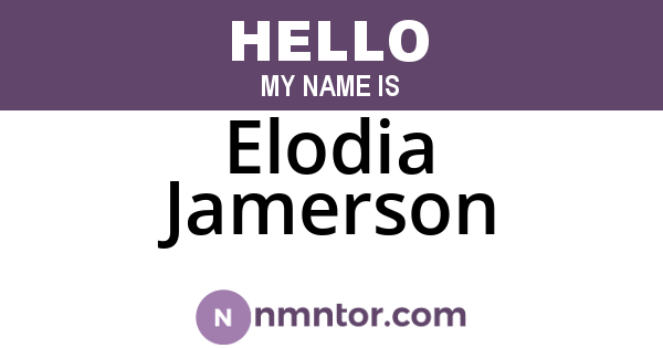 Elodia Jamerson