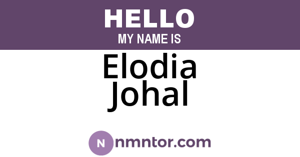 Elodia Johal