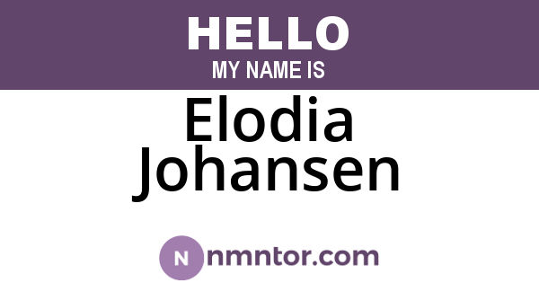 Elodia Johansen