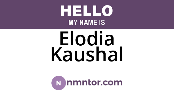 Elodia Kaushal