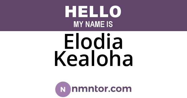 Elodia Kealoha