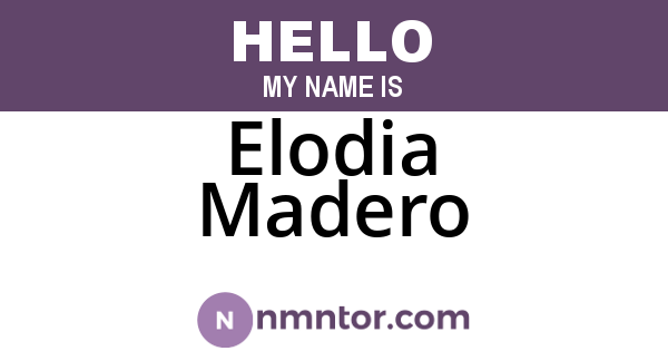 Elodia Madero