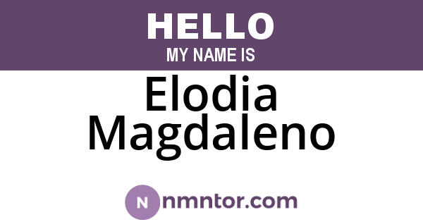 Elodia Magdaleno