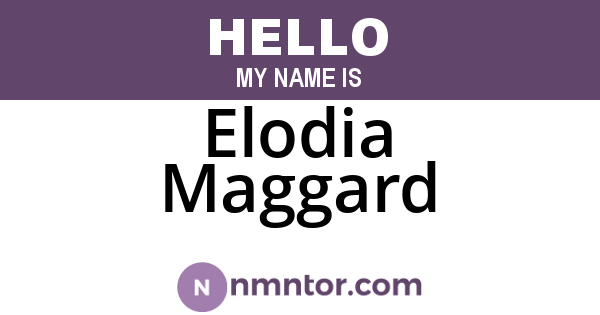 Elodia Maggard