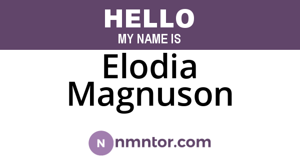 Elodia Magnuson