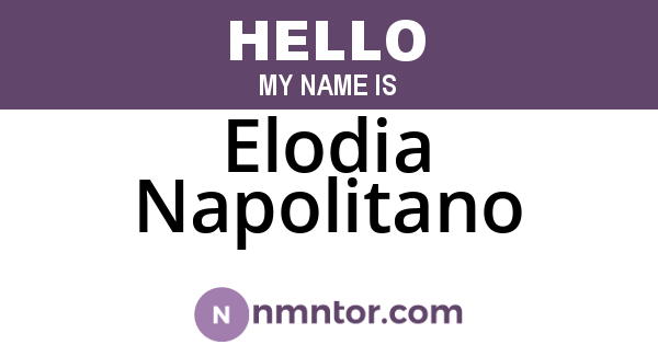 Elodia Napolitano