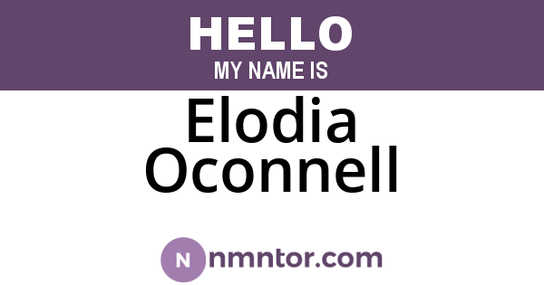 Elodia Oconnell