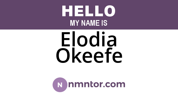 Elodia Okeefe
