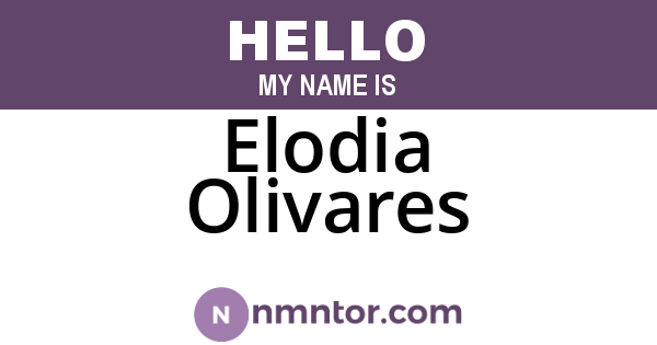 Elodia Olivares