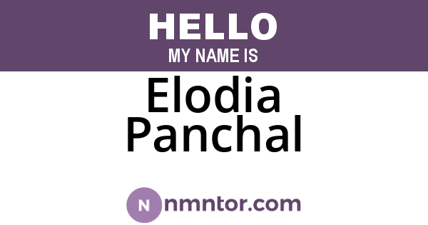 Elodia Panchal