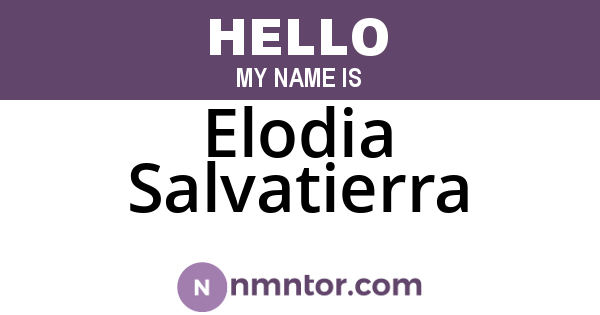 Elodia Salvatierra