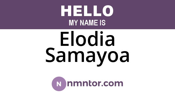Elodia Samayoa