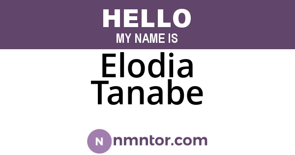 Elodia Tanabe