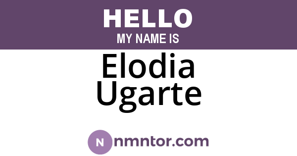 Elodia Ugarte