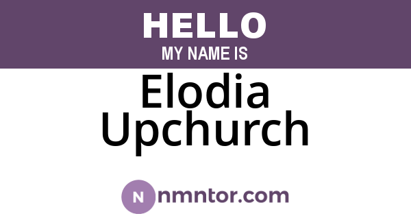 Elodia Upchurch