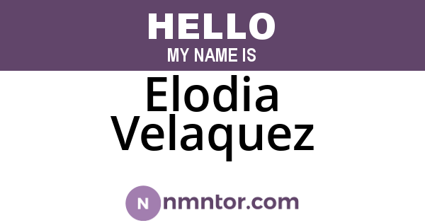 Elodia Velaquez
