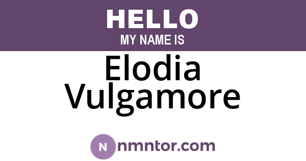 Elodia Vulgamore
