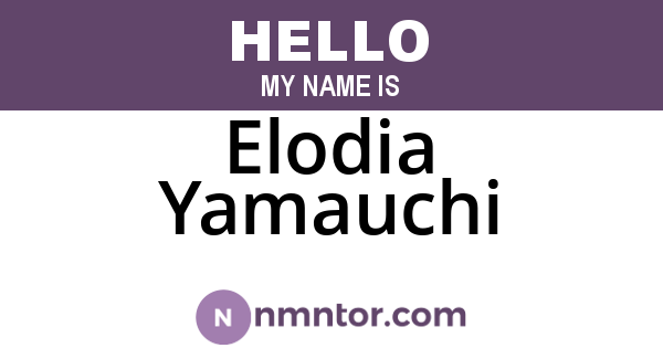 Elodia Yamauchi