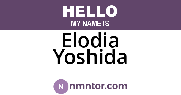 Elodia Yoshida