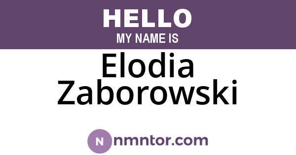 Elodia Zaborowski