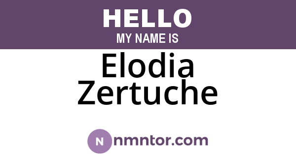 Elodia Zertuche