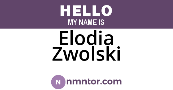 Elodia Zwolski