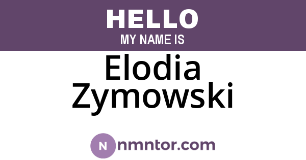 Elodia Zymowski
