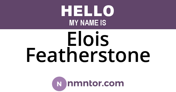 Elois Featherstone