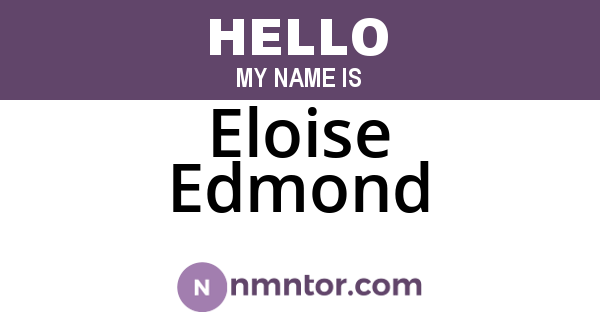 Eloise Edmond