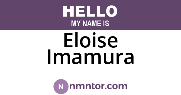 Eloise Imamura