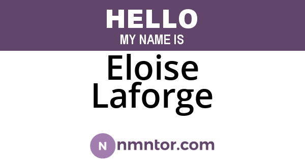 Eloise Laforge