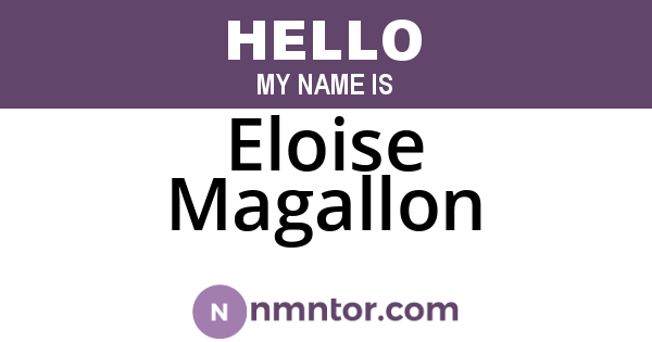 Eloise Magallon