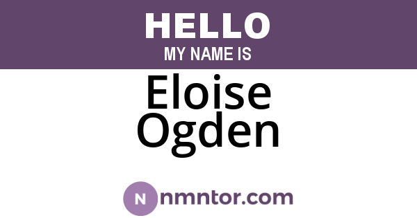 Eloise Ogden