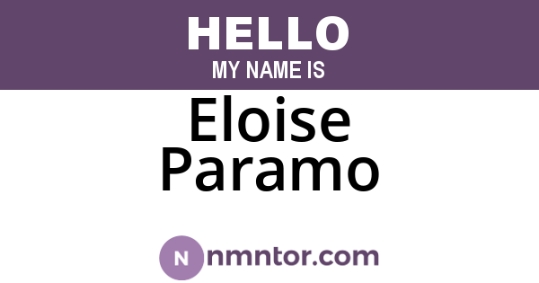 Eloise Paramo