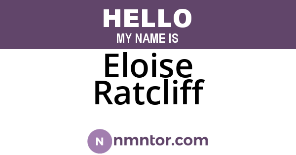 Eloise Ratcliff