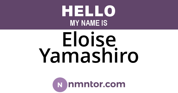 Eloise Yamashiro