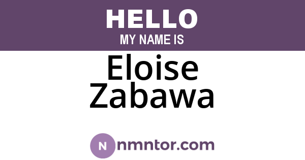 Eloise Zabawa