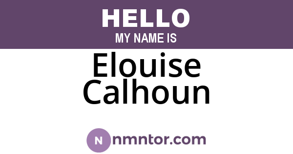 Elouise Calhoun